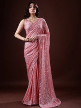 Womens Premium Fashion Ethnic Pink Color Saree-MLSHWSA2089PNK0ONE